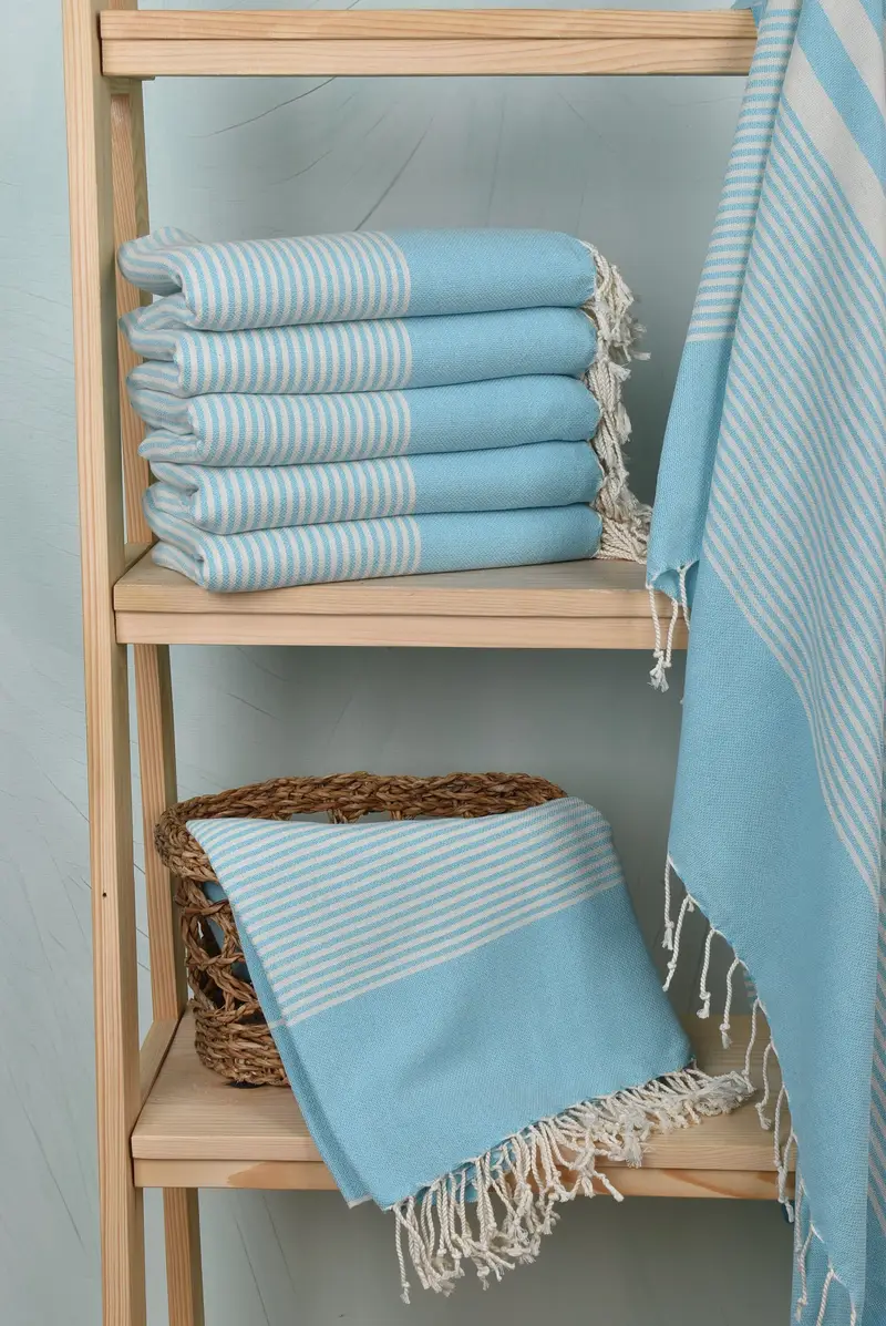 70x40 Cotton Striped Towel, Quick-dry peshtemal, Personalized Gifts, Wedding Gifts Towel, Organic Towel, Oversized Beach Towel, Unique Gift - 3