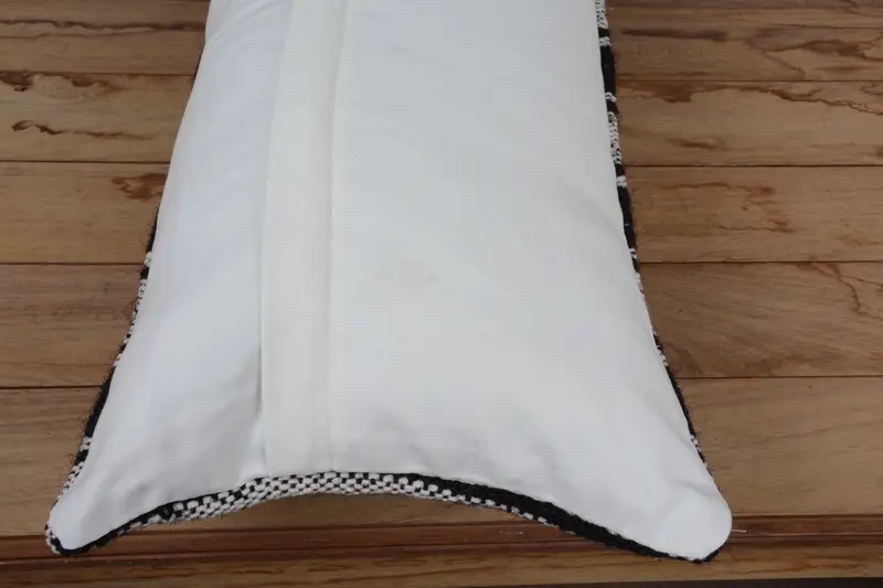 12x24 Beige Cushion Case, Pillow Case, Handmade Pillow Cover, Kilim Pillow, Gift Pillow, Kilim Pillow Cover, Luxury Pillow Cover, Boho Chic Cushion - 6