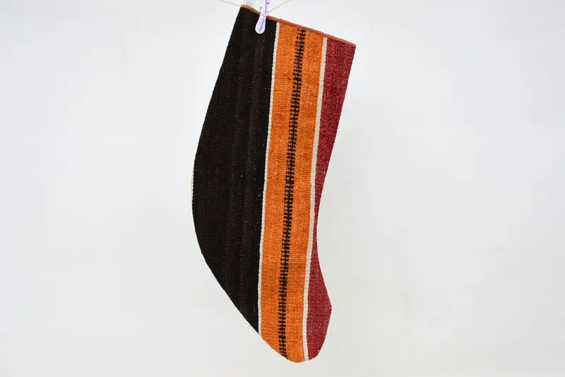 ブラウン 9 インチ クリスマス オーナメント ストッキング、お祝いの休日の装飾