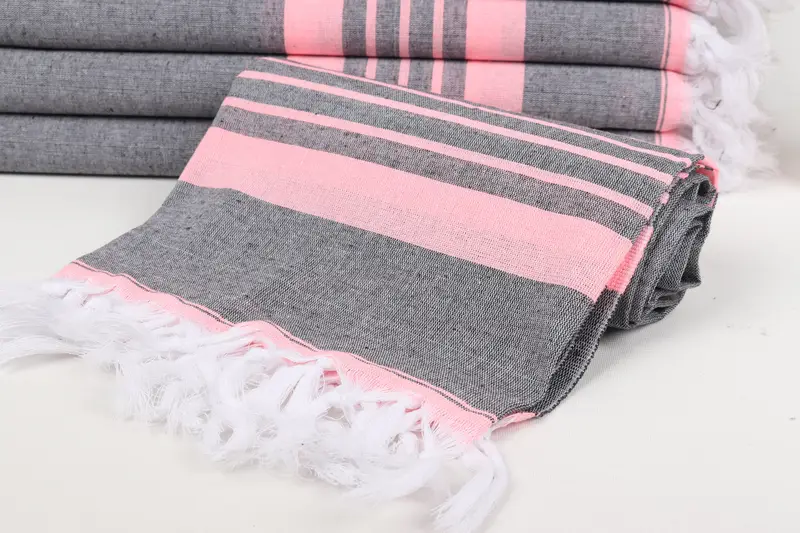 70x40 Cotton Striped Towel, Summer Towel, Bridesmaid Gifts, Gift For Bride, Spa Gift Towel, Personalized Bridesmaid Gift, Monogram Beach Towel - 4