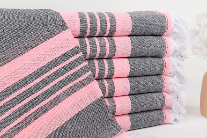 70x40 Cotton Striped Towel, Summer Towel, Bridesmaid Gifts, Gift For Bride, Spa Gift Towel, Personalized Bridesmaid Gift, Monogram Beach Towel - 1