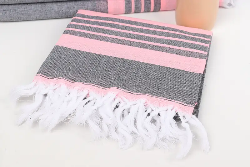 70x40 Cotton Striped Towel, Summer Towel, Bridesmaid Gifts, Gift For Bride, Spa Gift Towel, Personalized Bridesmaid Gift, Monogram Beach Towel - 5