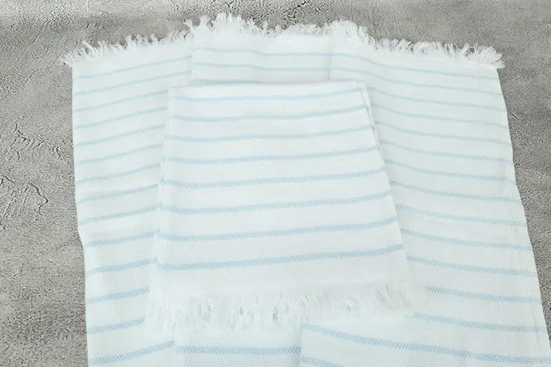 Personalized Kitchen Towel, Summer Gift, Bridesmaid Gifts, Bachelor Bachelorette Party Favors, 40x24 Cotton Striped Towel, Personalized Hand Towel - 4