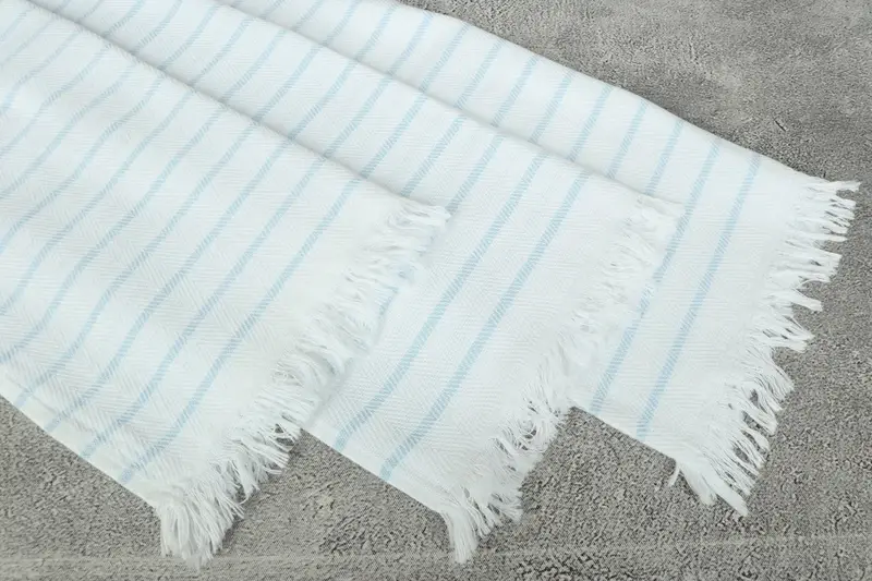 Personalized Kitchen Towel, Summer Gift, Bridesmaid Gifts, Bachelor Bachelorette Party Favors, 40x24 Cotton Striped Towel, Personalized Hand Towel - 5