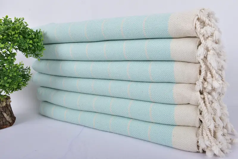 Wedding Shower Gift, Bachelorette Party Gifts, 70x40 Cotton Herringbone Towel, Peshtemal Towel, Handwoven Turkish bath towel, Summer Gift - 3