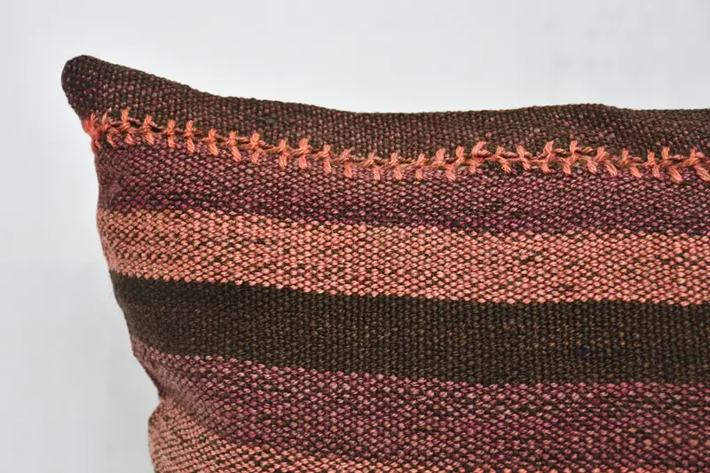 Interior Designer Pillow, Kilim Cushion Sham, 20x20 Brown Pillow Cover, Couch Cushion, Boho Pillow Sham Cover, Pillow Cover - 2