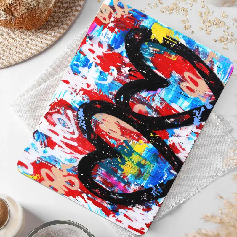 Kalp Şeklinde Cam Kesme Tahtası, Temperli, Kaymaz, Mutfağın Temeli