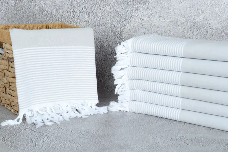 70x40 Cotton Striped Towel, Travel towel, Sand-free towel, Bachelorette Party Favor, Bridesmaid Towel, Gym Towel, Bachelor Bachelorette Party Favors - 3
