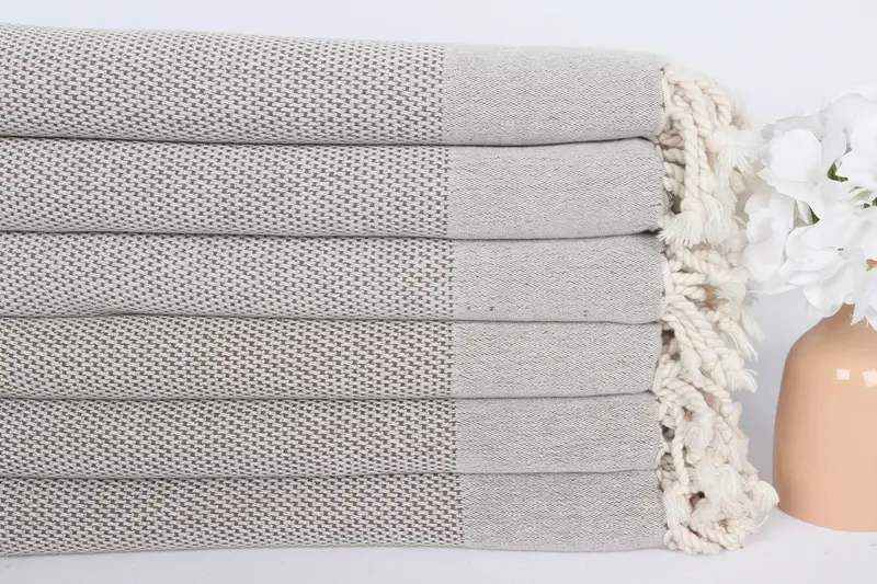 Gift For Boyfriend, 70x40 Cotton Geometric Towel, Bachelor Party Favors, Lightweight Turkish towel, Bridal Shower Gift, Handmade Gift, Gym Towel - 3