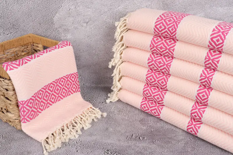 70x40 Cotton Chevron Towel, Quick-dry peshtemal, Personalized Beach Towel, Turkish Beach Towel Bulk, Bachelor Gifts, Spa Gift Towel, Employee Gifts - 3
