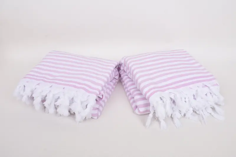 Absorbent towel, Wedding Favors, Turkish Towel Personalized, Turkish Towel Set, Organic towel, 70x36 Cotton Terry Striped Towel, Bathroom Towel - 6