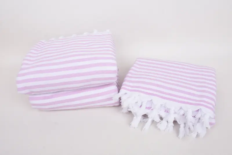 Absorbent towel, Wedding Favors, Turkish Towel Personalized, Turkish Towel Set, Organic towel, 70x36 Cotton Terry Striped Towel, Bathroom Towel - 7