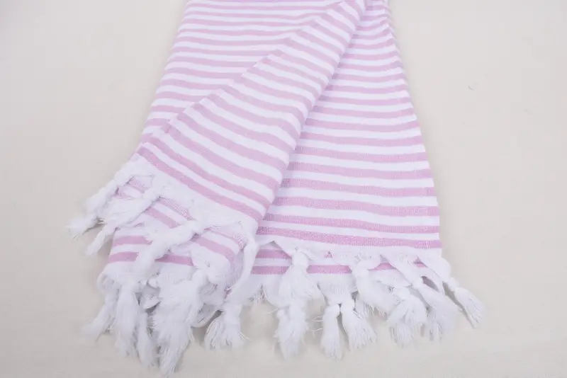 Absorbent towel, Wedding Favors, Turkish Towel Personalized, Turkish Towel Set, Organic towel, 70x36 Cotton Terry Striped Towel, Bathroom Towel - 8