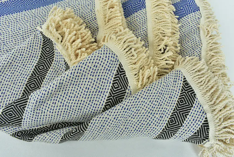 Turkish Towel Set, Embroidered Towel, Bachelorette Beach Towel, 64x64 Cotton Round Diamond Towel, Bachelor Gift, Wedding Gift, Turkish Towel Beach - 4