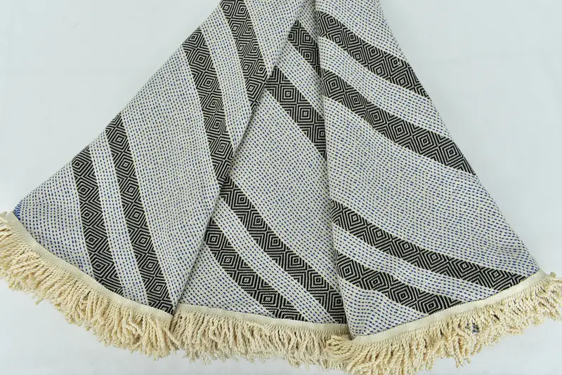 Turkish Towel Set, Embroidered Towel, Bachelorette Beach Towel, 64x64 Cotton Round Diamond Towel, Bachelor Gift, Wedding Gift, Turkish Towel Beach - 6