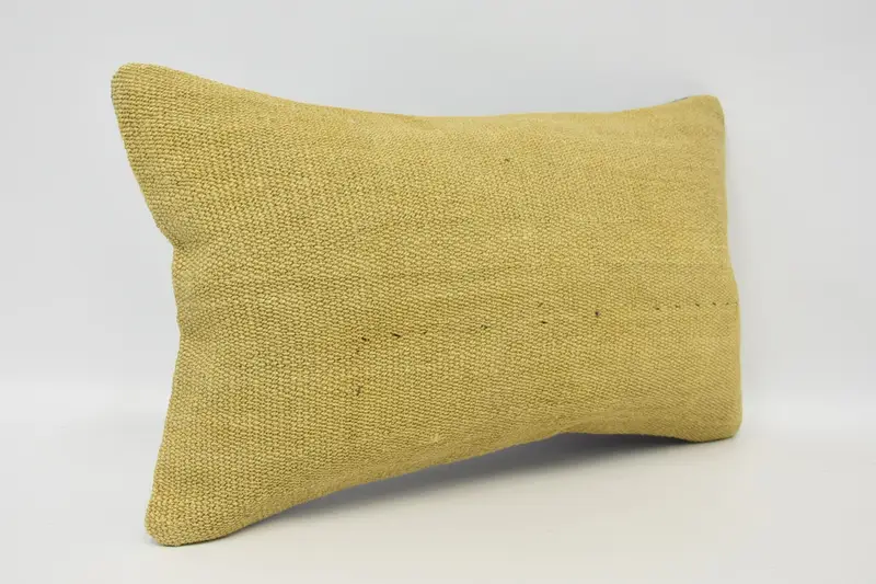 Indoor Pillow Cover, Cushion Cover, 12x20 Beige Pillow Sham, Vintage Kilim Pillow, Boho Pillow Sham Cover, Ethnical Kilim Rug Pillow - 3