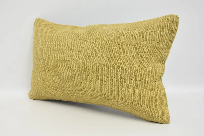 Indoor Pillow Cover, Cushion Cover, 12x20 Beige Pillow Sham, Vintage Kilim Pillow, Boho Pillow Sham Cover, Ethnical Kilim Rug Pillow - 4