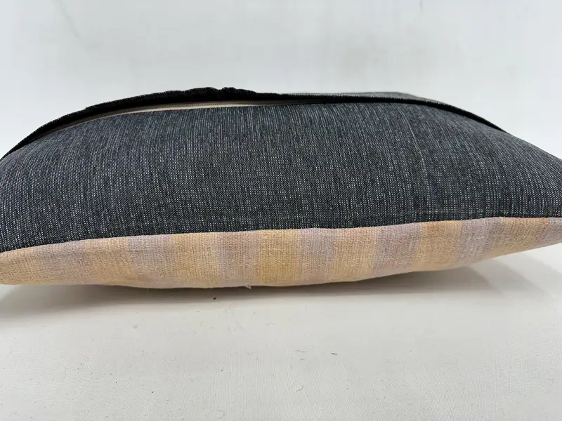Vintage -Kilim -Kissen, Bankkissenabdeckung, Kissen, 12x20 beige Kissenbezug, handgewebte Kissenbezug, türkisches Kilim -Kissen, Kilim -Kissenschein - 7