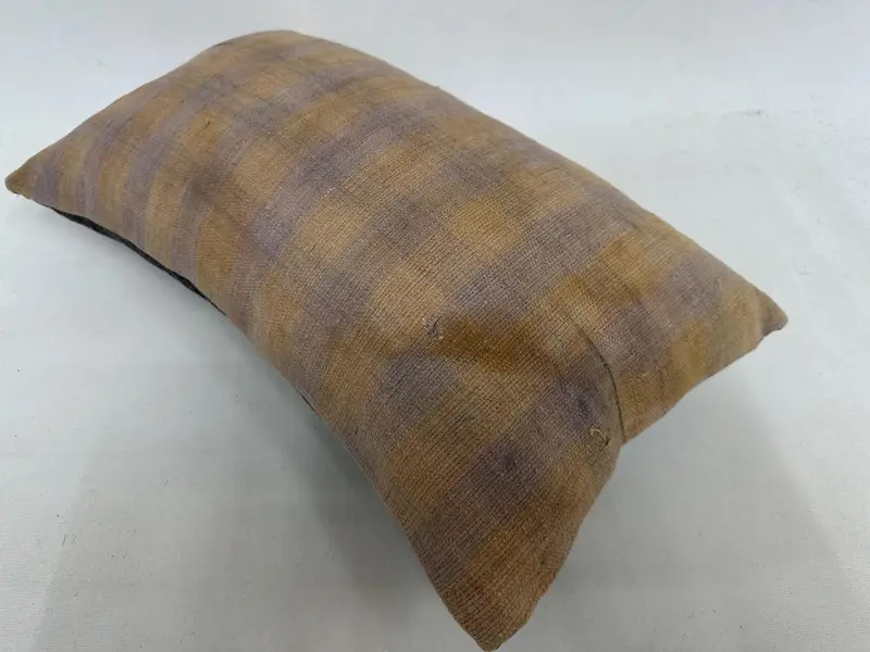 Vintage -Kilim -Kissen, Bankkissenabdeckung, Kissen, 12x20 beige Kissenbezug, handgewebte Kissenbezug, türkisches Kilim -Kissen, Kilim -Kissenschein - 6