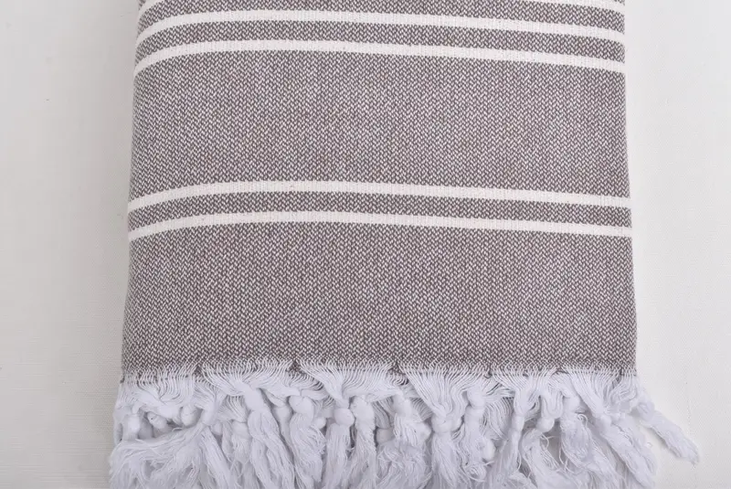 Decorative Blanket, 96x70 Cotton Striped Towel, Custom Wedding Gifts, Wedding For Favor, Decorative Bedspread, Throw Blanket, Turkish Blanket Throw - 5