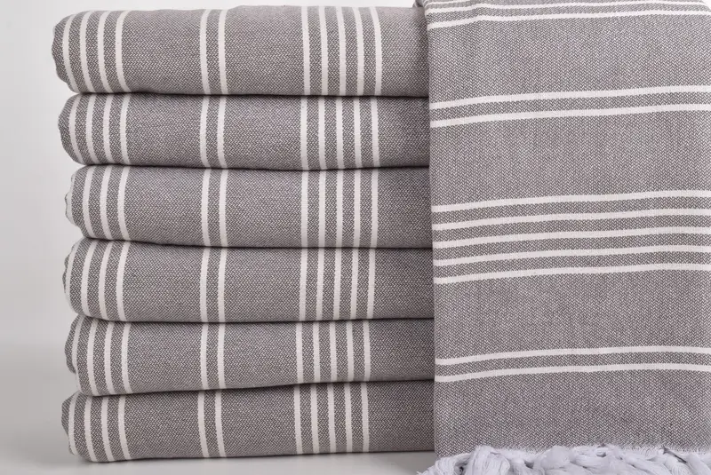 Decorative Blanket, 96x70 Cotton Striped Towel, Custom Wedding Gifts, Wedding For Favor, Decorative Bedspread, Throw Blanket, Turkish Blanket Throw - 3
