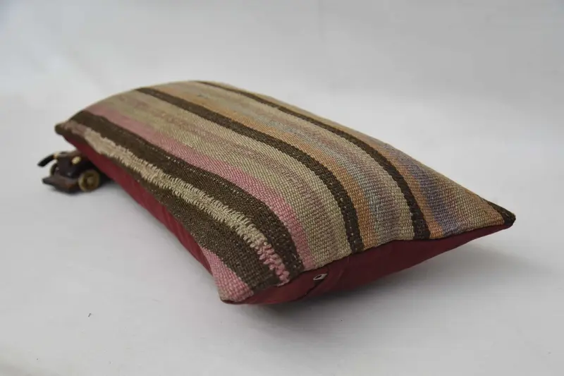 Pillow for Couch, Kilim Pillow, Cushion Case, Sofa Pillow, 12x24 Beige Pillow Cover, Interior Designer Pillow, Personalized Gift Pillow Pillow Sham - 6