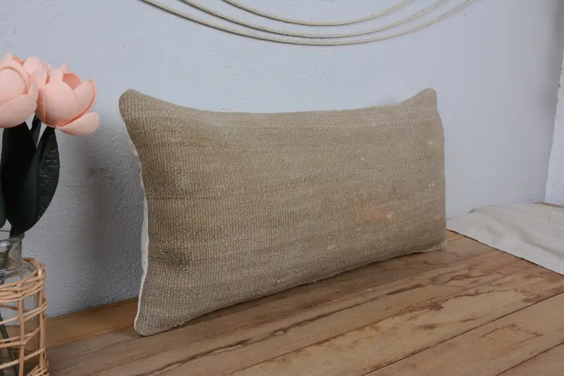 Bohemian Cushion Pillow Case, Interior Designer Pillow, 12x24 Brown Pillow Sham, Pillow for Couch, Pillow Sham, Gift Pillow - 1