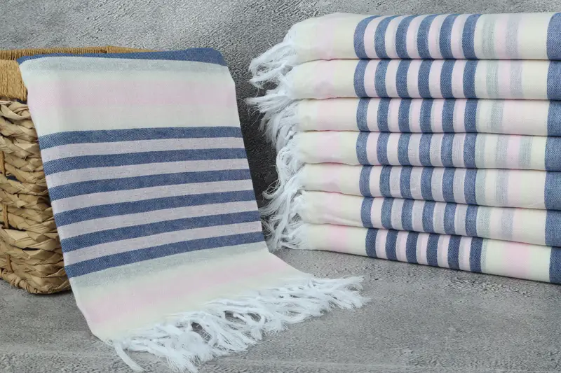 Bachelorette Party Gifts Bridesmaids, Maid Of Honor Gift, 68x40 Cotton Striped Towel, Hammam Towel USA, Custom Wedding Gifts, Turkish Towel USA - 3
