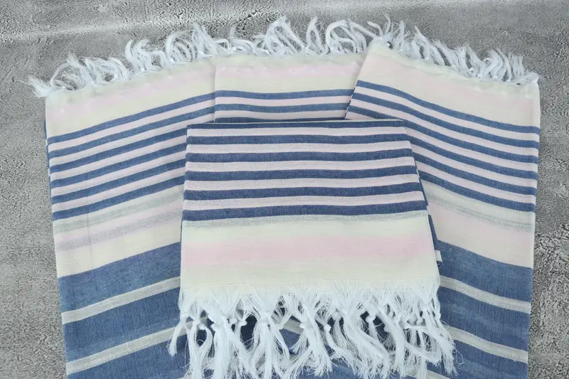 Bachelorette Party Gifts Bridesmaids, Maid Of Honor Gift, 68x40 Cotton Striped Towel, Hammam Towel USA, Custom Wedding Gifts, Turkish Towel USA - 4