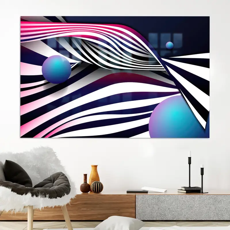 Zarif Baskılı Cam: Soyut, Modern ve Çok Yönlü Tasarım