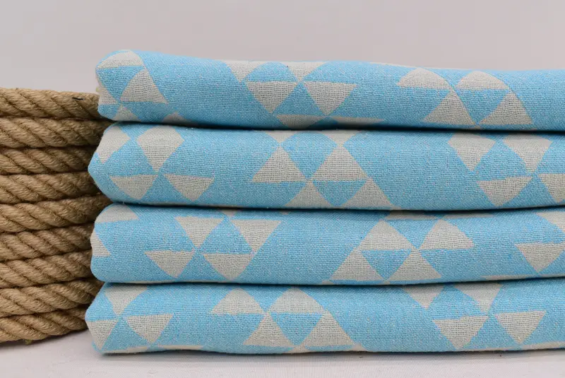 Bachelorette Party Favors Beach, Bridesmaid Gift, Organic Turkish towel, Bachelorette Party Gifts Bridesmaids, 70x40 Cotton Geometric Towel - 7