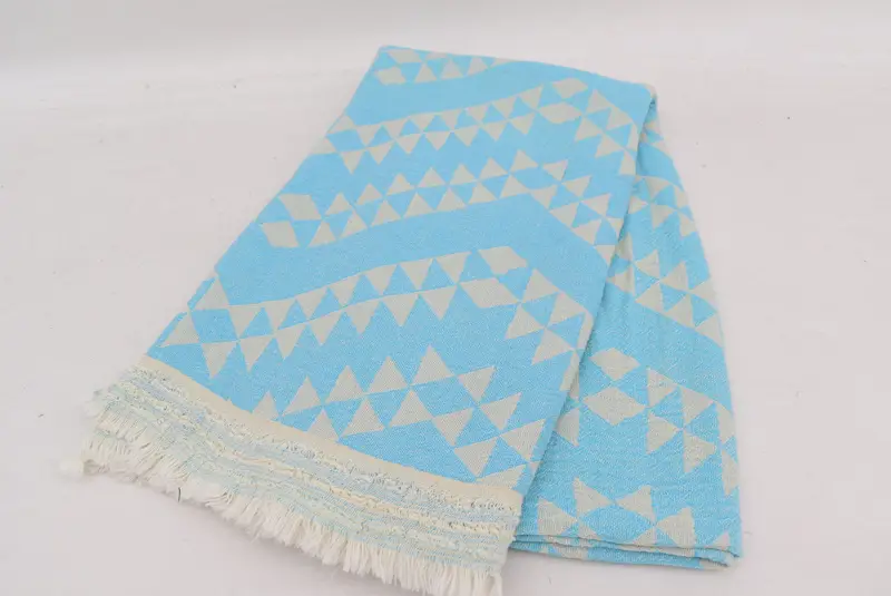 Bachelorette Party Favors Beach, Bridesmaid Gift, Organic Turkish towel, Bachelorette Party Gifts Bridesmaids, 70x40 Cotton Geometric Towel - 5