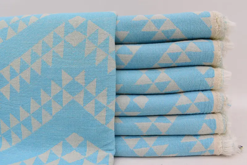 Bachelorette Party Favors Beach, Bridesmaid Gift, Organic Turkish towel, Bachelorette Party Gifts Bridesmaids, 70x40 Cotton Geometric Towel - 1