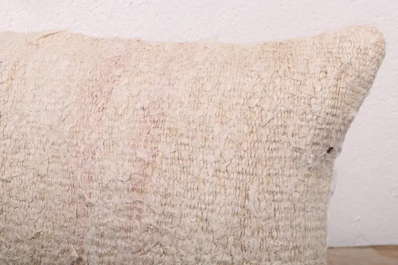 Pet Pillow Case, Authentic Pillow Cover, Pillow Case, 12x24 Beige Cushion Cover, Boho Pillow Sham Cover, Boho Pillow, Antique Pillows - 5