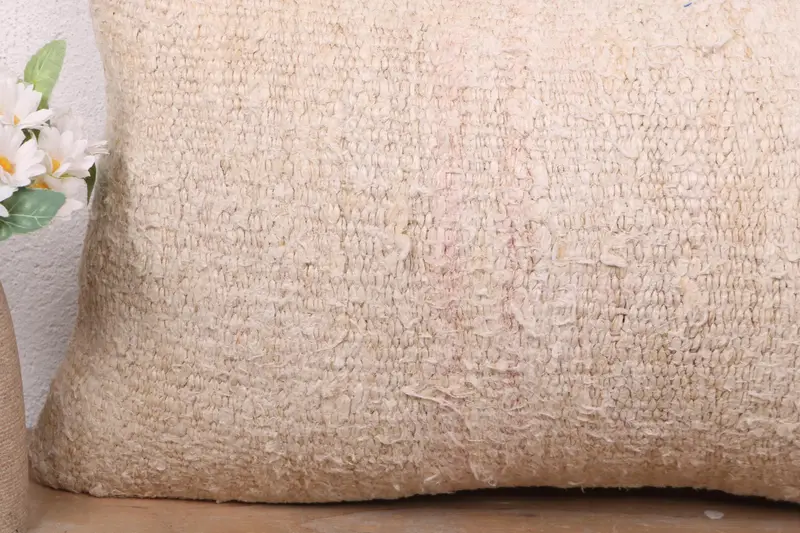 Pet Pillow Case, Authentic Pillow Cover, Pillow Case, 12x24 Beige Cushion Cover, Boho Pillow Sham Cover, Boho Pillow, Antique Pillows - 3