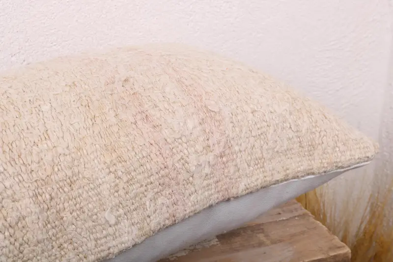 Pet Pillow Case, Authentic Pillow Cover, Pillow Case, 12x24 Beige Cushion Cover, Boho Pillow Sham Cover, Boho Pillow, Antique Pillows - 6