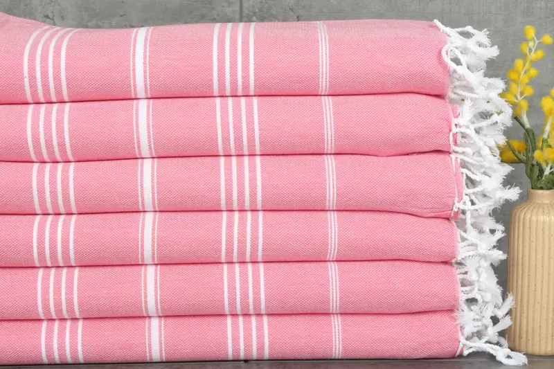 Bachelor Bachelorette Party Favors Dark Pink Cotton Towel, 40x71 Inches