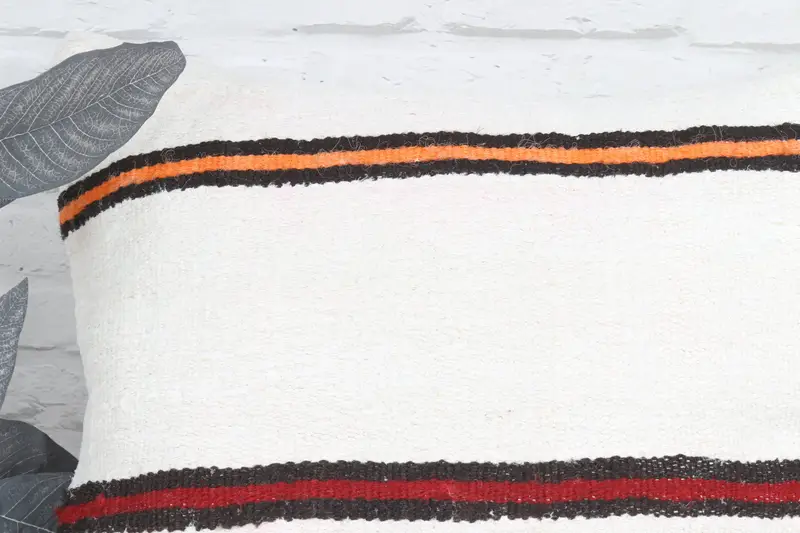 Cushion, Turkish Pillow, Decorative Throw Pillow Sham, Christmas Pillow, Kilim Cushion Sham, 22x22 White Pillow Cover, Pillow for Couch - 2