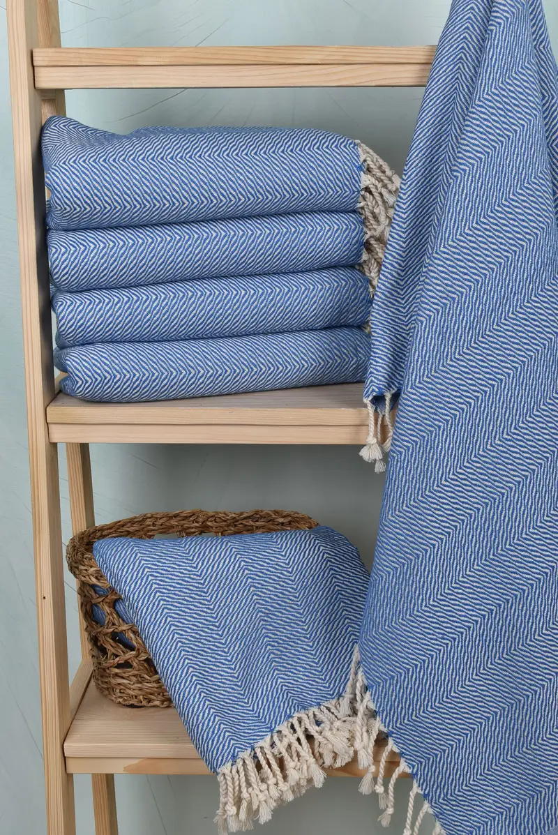 70x40 Cotton Chevron Towel, Customized Turkish Towel, Personalized Towel, Turkish beach towel, Wedding Shower Gift, Quick-dry towel, Monogram Towels - 3
