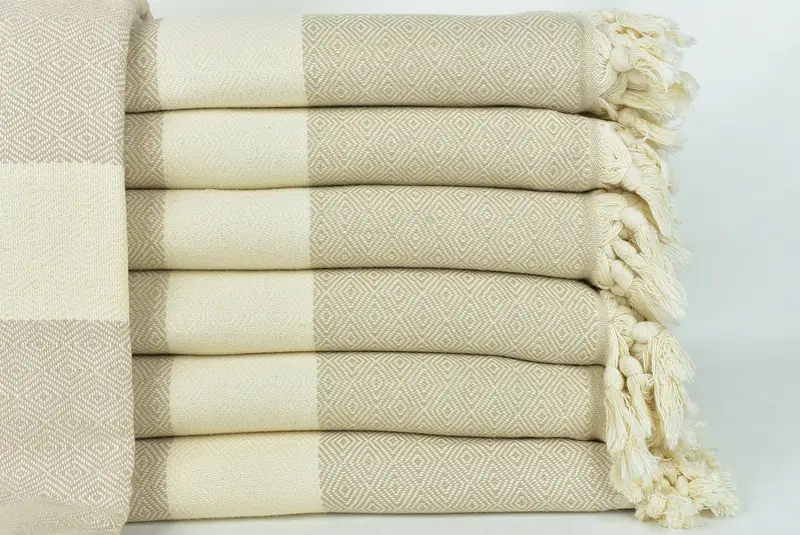 Organic Throw, 92x80 Cotton Diamond Towel, Boho Throw Blankets, Maid Of Honor Gift, Throw Blanket, Wedding Hand Made Gift, Personalized Blanket - 1