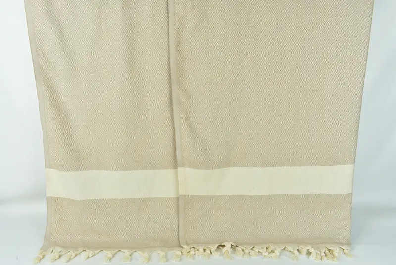 Organic Throw, 92x80 Cotton Diamond Towel, Boho Throw Blankets, Maid Of Honor Gift, Throw Blanket, Wedding Hand Made Gift, Personalized Blanket - 7