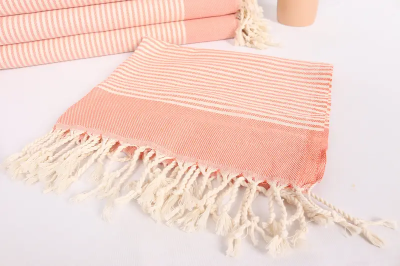 Summer Gift, Small Bath Towels, 40x24 Cotton Striped Towel, Gifts For Him, Bridal Shower Favors, Bathroom Towels, Birthday Gift, Monogram Hand Towel - 5
