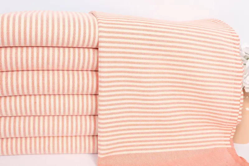 Summer Gift, Small Bath Towels, 40x24 Cotton Striped Towel, Gifts For Him, Bridal Shower Favors, Bathroom Towels, Birthday Gift, Monogram Hand Towel - 2