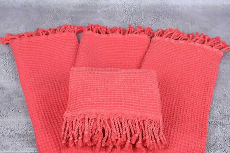 68x36 Cotton Waffle Towel, Bachelorette Party Gifts, Large Turkish Towel, Handmade Turkish Towel, Gift For Boyfriend, Custom Gift, Best Wedding Gift - 4