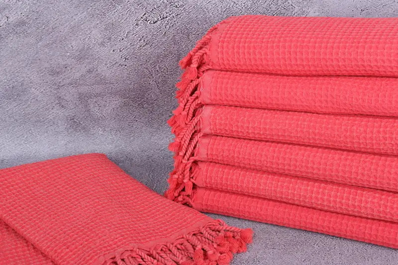 68x36 Cotton Waffle Towel, Bachelorette Party Gifts, Large Turkish Towel, Handmade Turkish Towel, Gift For Boyfriend, Custom Gift, Best Wedding Gift - 2