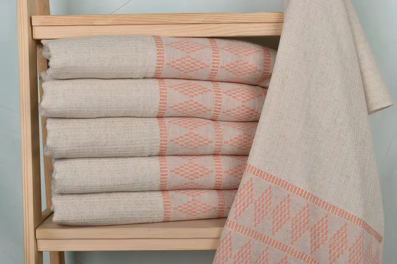 Custom Hand Towel, Gift For Him, Bachelor Towel, Wedding Gift Ideas, 40x20 Linen Kilim Design Towel, Personalized Kitchen Towel, Personalized Gifts - 2