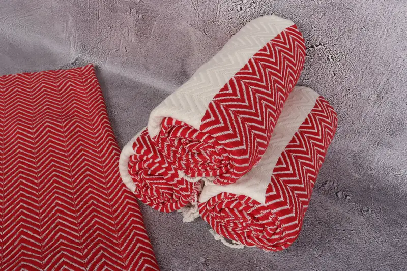 Boyfriend Christmas Gift, Best Wedding Gift, 70x40 Cotton Zig zag Towel, Bachelorette Gifts, Custom Bath Towel, Custom Gift, Cotton towel - 8