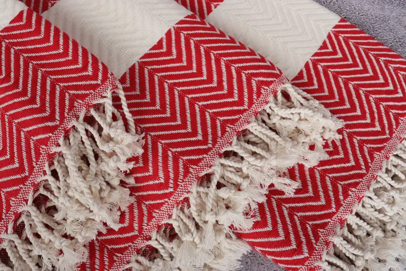 Boyfriend Christmas Gift, Best Wedding Gift, 70x40 Cotton Zig zag Towel, Bachelorette Gifts, Custom Bath Towel, Custom Gift, Cotton towel - 5