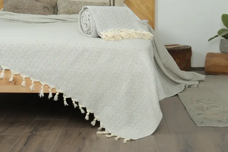 Turkish Cotton Throw Blanket, Halloween Blanket, Housewarming Gift, Tablecloth, Wedding Favors, 96x80 Cotton Diamond Towel, Bachelorette Party Favor - 7