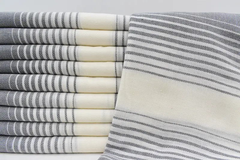 60x38 Cotton Striped Towel, Boyfriend Christmas Gift, Bachelor Bachelorette Party Favors, Best Beach Towel, Turkish Towel Bulk, Sand-resistant towel - 1